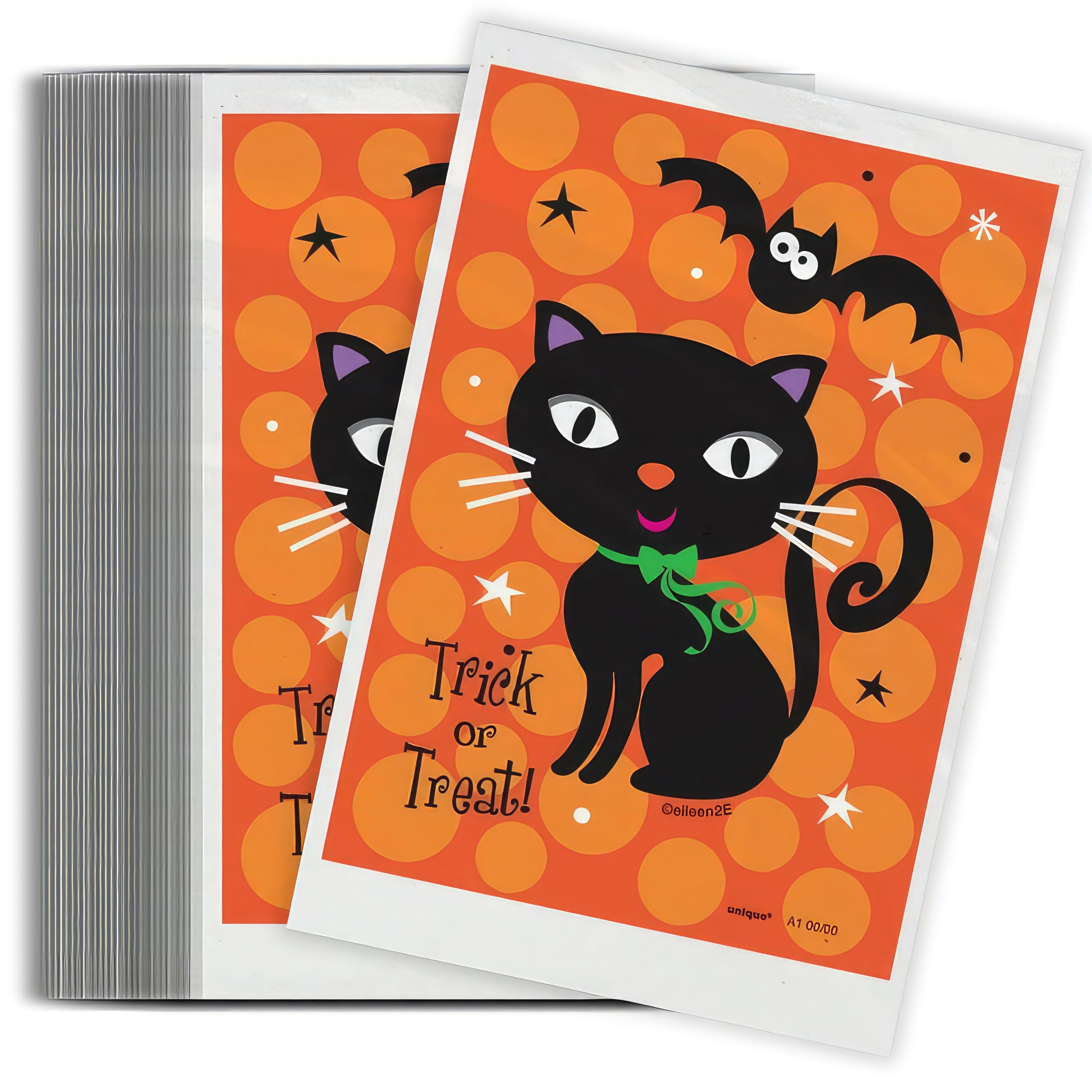 Unique Party 44265 - Spooky Boots Treat Bags, Pack of 50