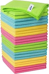 MR.SIGA Microfiber Cleaning Cloths 24 Pack 12.6 x 12.6 inches 32x32cm view 1