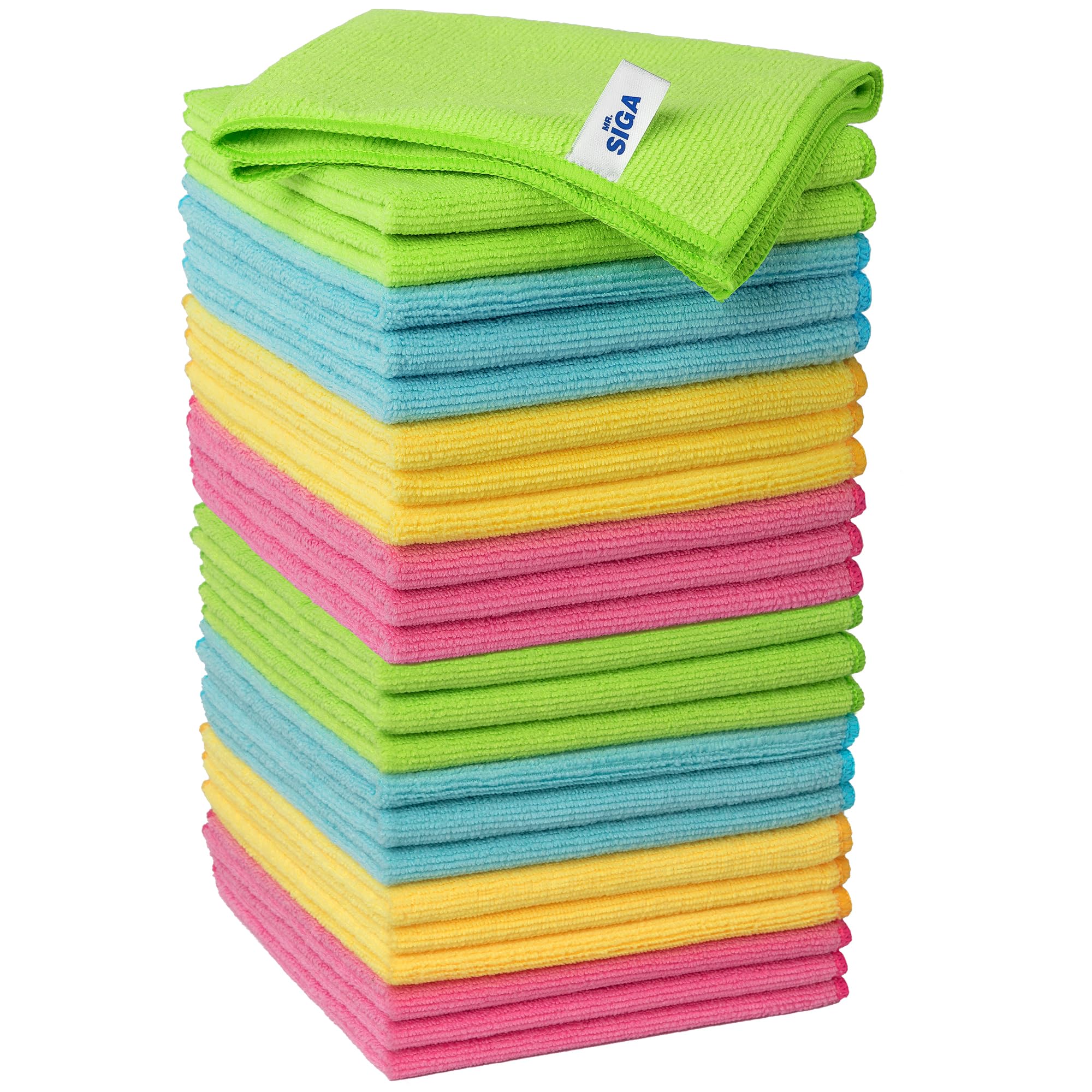 Photo 1 of MR.SIGA Microfiber Cleaning Cloth, Pack of 24, Size:12.6" x 12.6"