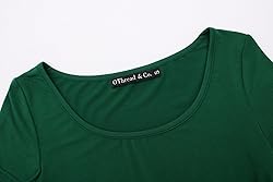 OThread & Co. Women's Basic Crop Tops Stretchy