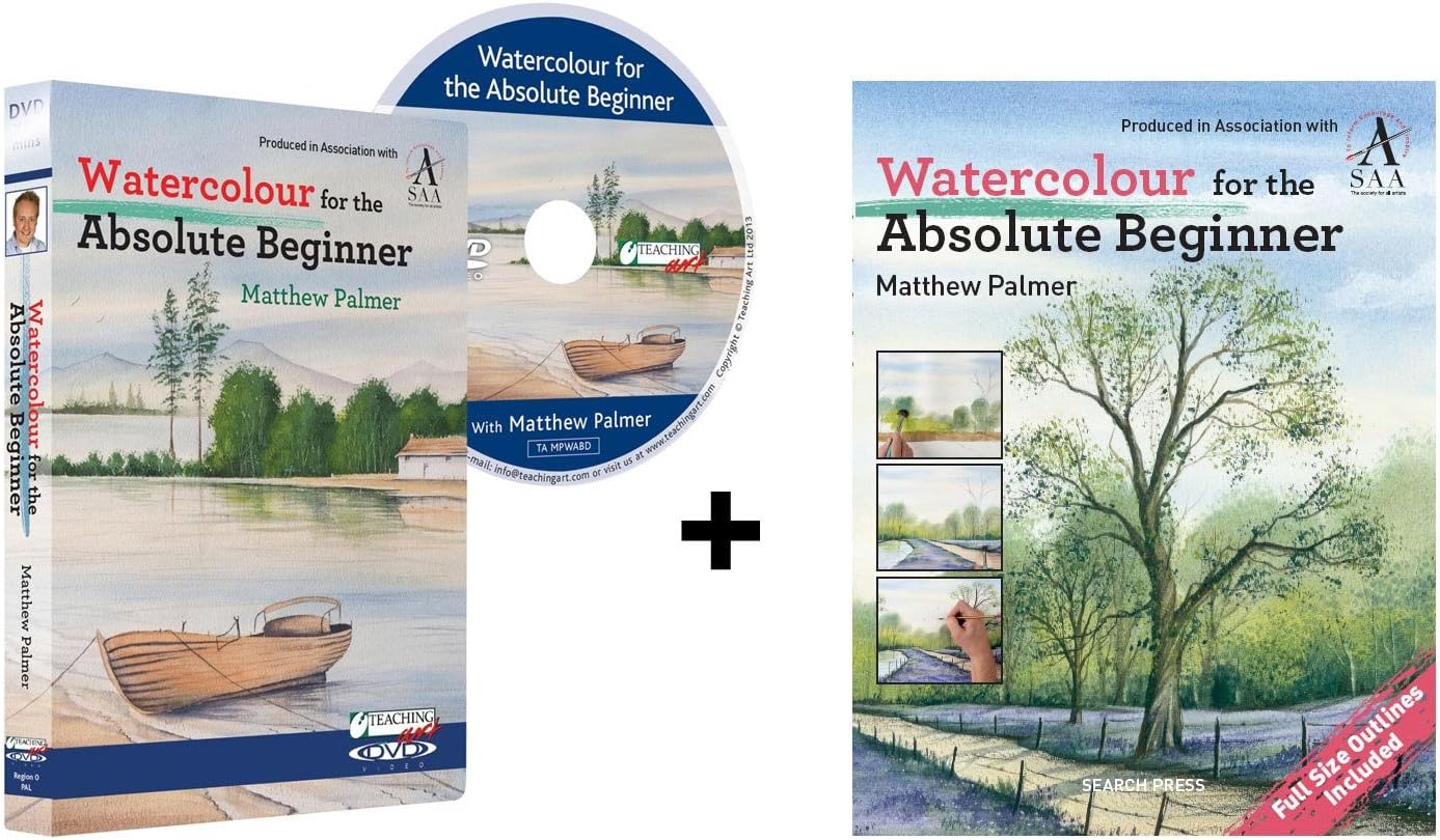 Watercolour for Absolute Beginners Book and DVD set with Matthew Palmer