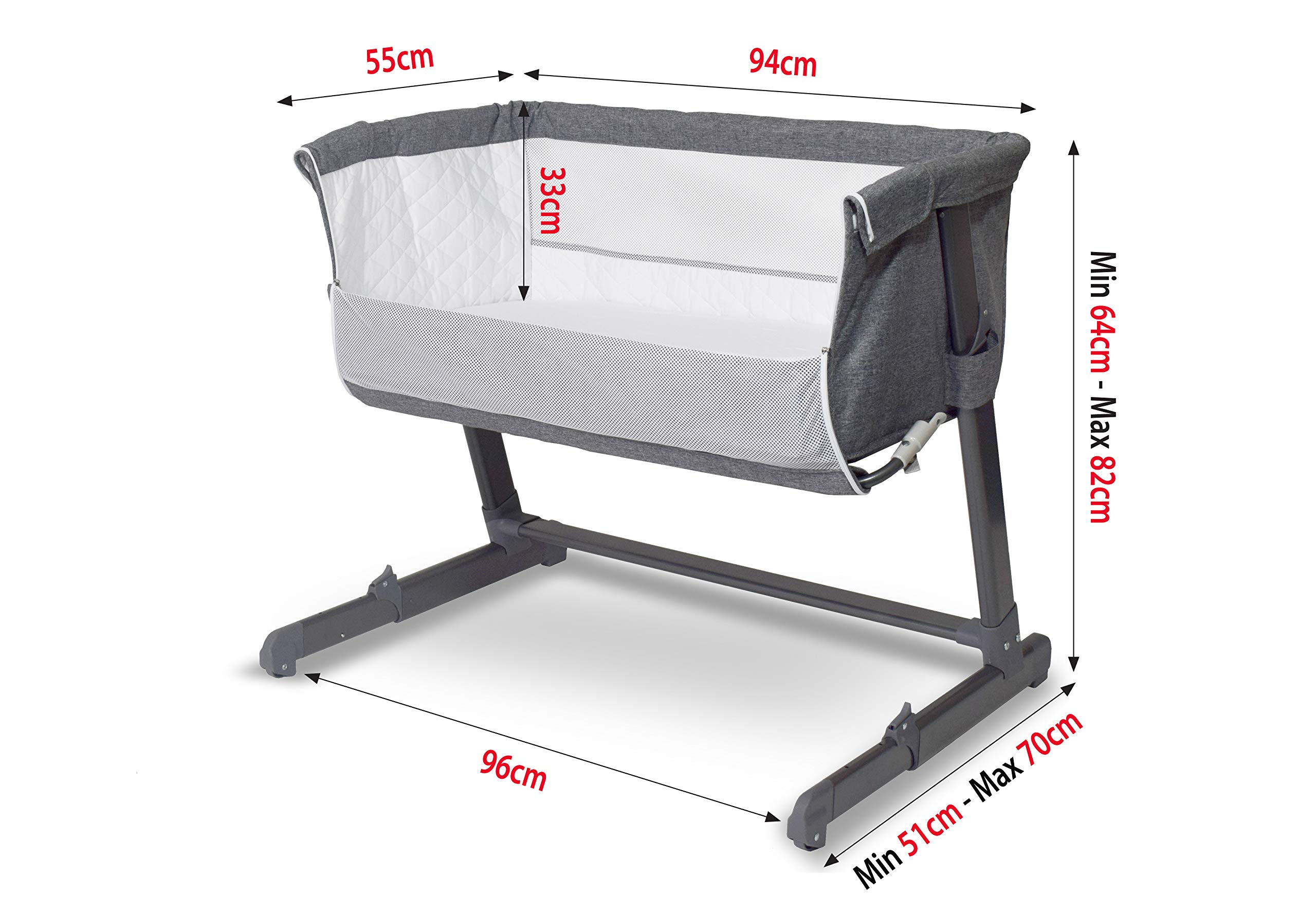 miclassic bedside crib