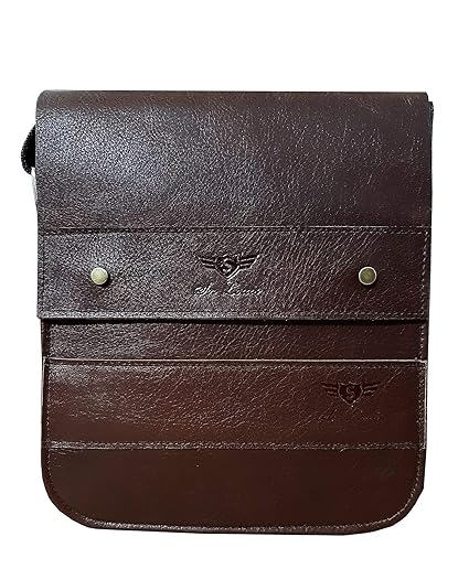 Sn Louis Brown 100% Genuine Leather Messenger Bag for men-109