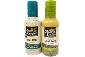 Olive Garden Signature Italian Dressing (16 fl oz) Olive Garden Parmesan Ranch Dressing (16 fl oz)! (2 Pack) Salad Dressing! Delicious Salad Dressing!