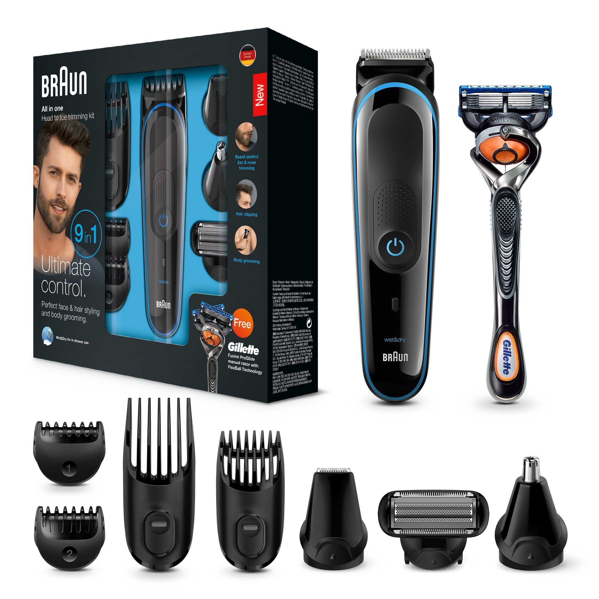 Braun 9 In 1 All In One Trimmer Mgk3085 Beard Trimmer And Hair