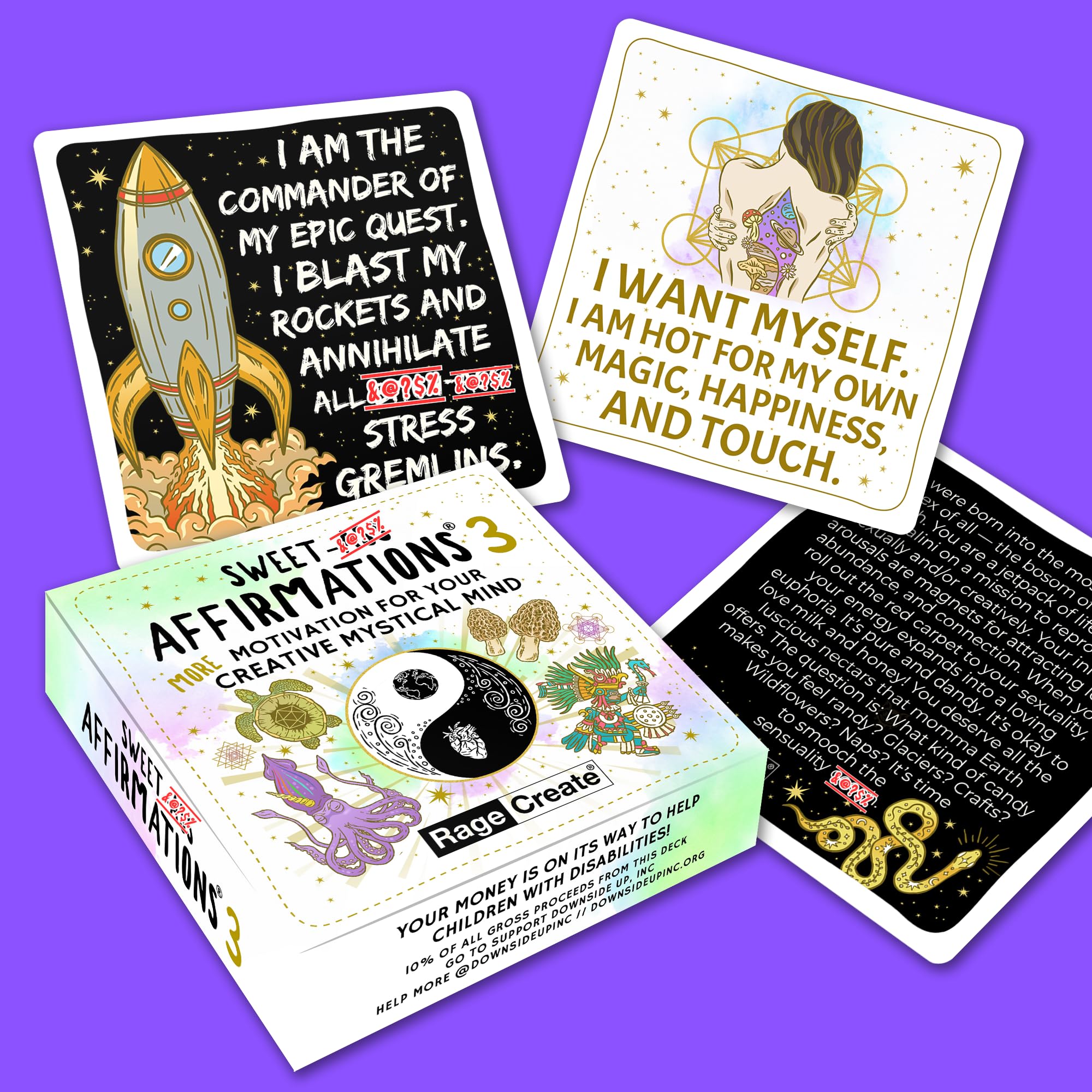 Sweet-Ass Affirmations® 3: Motivation for Your Creative Mystical Mind by Rage Create
