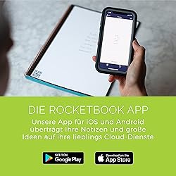 Rocketbook Core Reusable Spiral Notebook, Executive