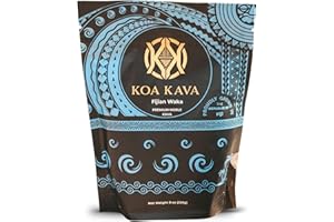 Koa Kava Fiji Kava Powder- Premium Noble Waka Kava Tea Made From Lateral Kava Root in Savusavu, Fiji. 8 oz