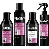 Redken Acidic Color Gloss Shampoo, Treatment, Conditioner & Heat Protectant Set For Color-Treated Hair - Extends Intense Shine and Protects Against Heat With Citric Acid & Apricot Oil