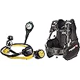 Cressi Novice Complete Scuba Diving Package - Buoyancy Compensator + Compact Regulator + Compact + Mini SPG - Solid: Made in Italy