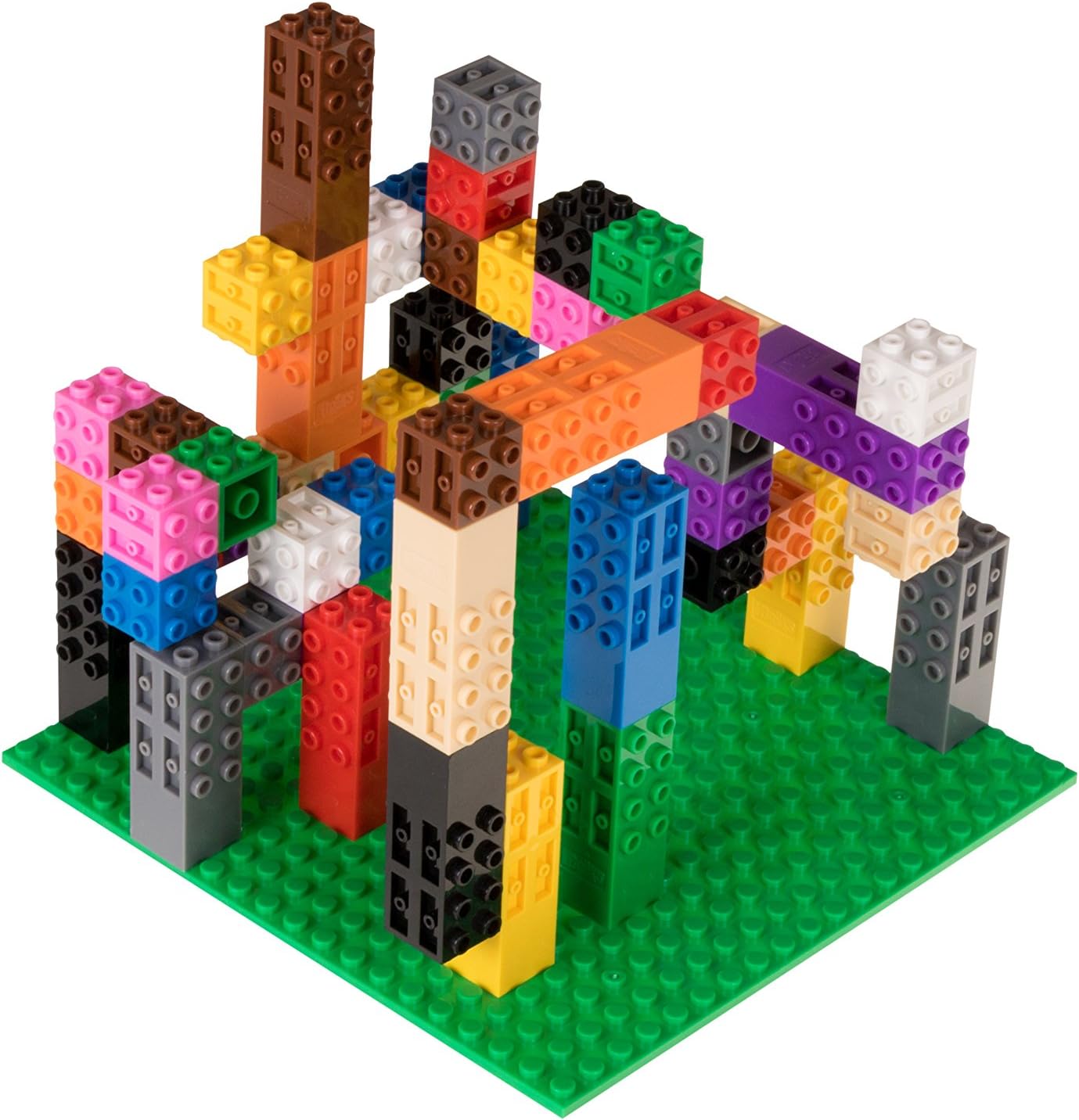 Classic Creative 3D STEM Building Bricks Creatorz Classroom Set by Strictly Briks | 100% Compatible with All Major Brick Brands | The Cube & 8 Sets of 60 Creatorz Pieces with 6" x 6" Base Plates