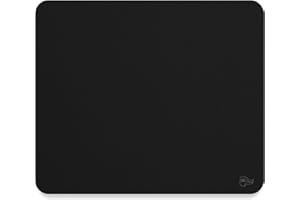 Glorious Large Gaming Mouse Mat/Pad - Stealth Edition - Stitched Edges, Black Cloth Mousepad | 11"x13" (G-L-Stealth)