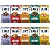Laird Superfood Functional Protein Bars &ndash; Protein Bar but Better with Real Ingredients, Functional Mushrooms 10g Plant-Based Protein, 6g Fiber - Non-GMO - 5 Flavor Variety Pack, 10 Count (Pack of 1)