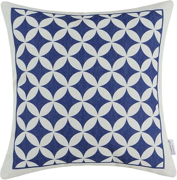 CaliTime Canvas Dekokissen Abdeckung Fall Sofa Sofa Home, Geometrische