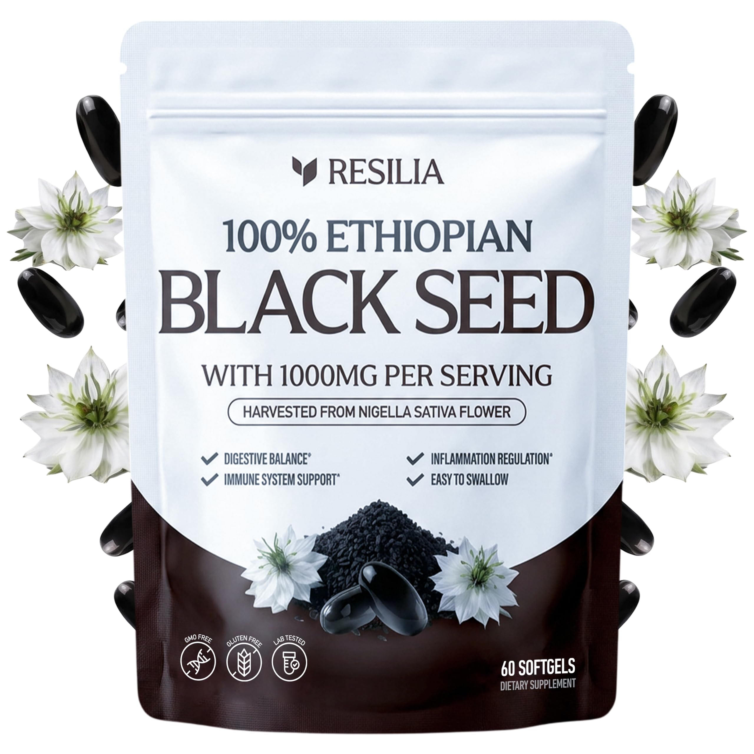 100% Ethiopian Black Seed 1000 mg