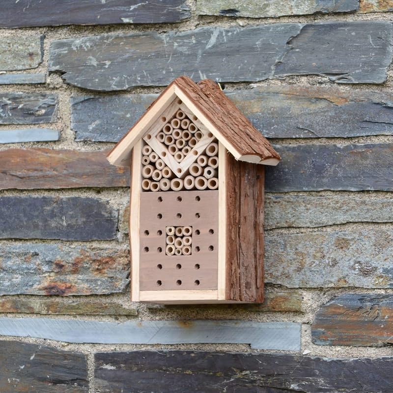 CKB LTD Small Natural Wood Bark Insect Bug Hotel for Bees & Ladybirds