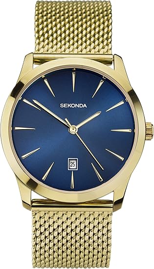 sekonda mens watch blue face