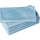Puomue 6 Pack Microfiber Glass Cleaning Cloths, Streak Free, Lint-Free and Absorbent Cloth, 16 Inch X 16 Inch, Ideal for Clea
