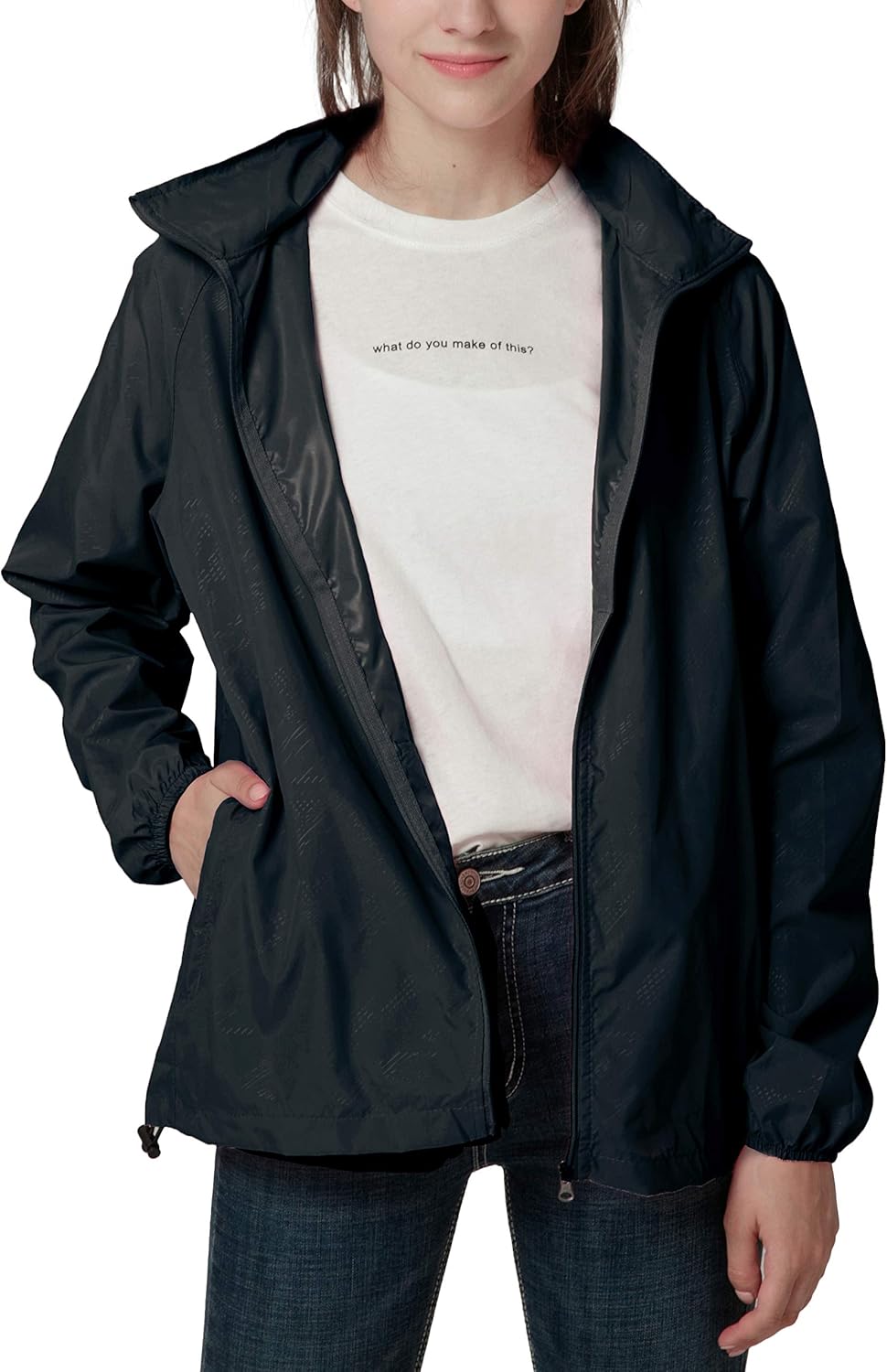 Spmor Women's Lightweight Windbreaker Waterproof Running Jackets: Clothing
