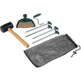 Coleman Premium Tent Kit, Includes Four Steel Tent Pegs, Rubber Mallet, Broom and Dustpan, Stake Puller, and Carry Bag