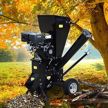 Brast Benzin Hacksler Gartenhacksler 11kw 15ps 420ccm Deichsel 22 Messer Extra Grosse Rader Schredder Motor Hacksler Amazon De Baumarkt