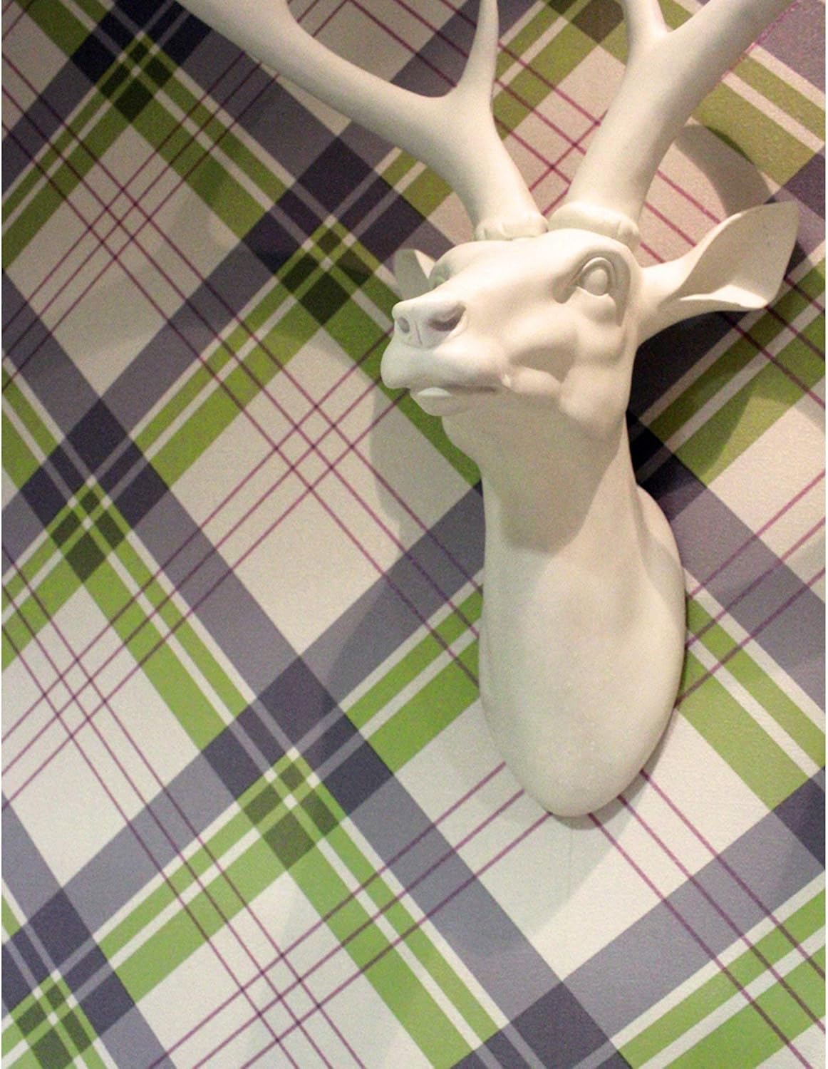 Arthouse 252702 Fairburn Wallpaper, Green/Pink, 53 cm x 10.05 m - Image 5