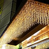 kemooie 400 LED Outdoor Curtain Lights, 26.2FT x