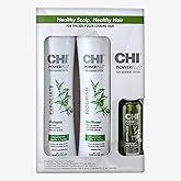 CHI PowerPlus Renewing Haircare Starter Kit, Includes Shampoo, Conditioner & Scalp Treatment, Anti-Shedding & Healthy Hair Renewal System