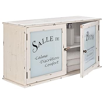 Pureday French Style Bathroom Wall Cabinet Amazon Co Uk Kitchen