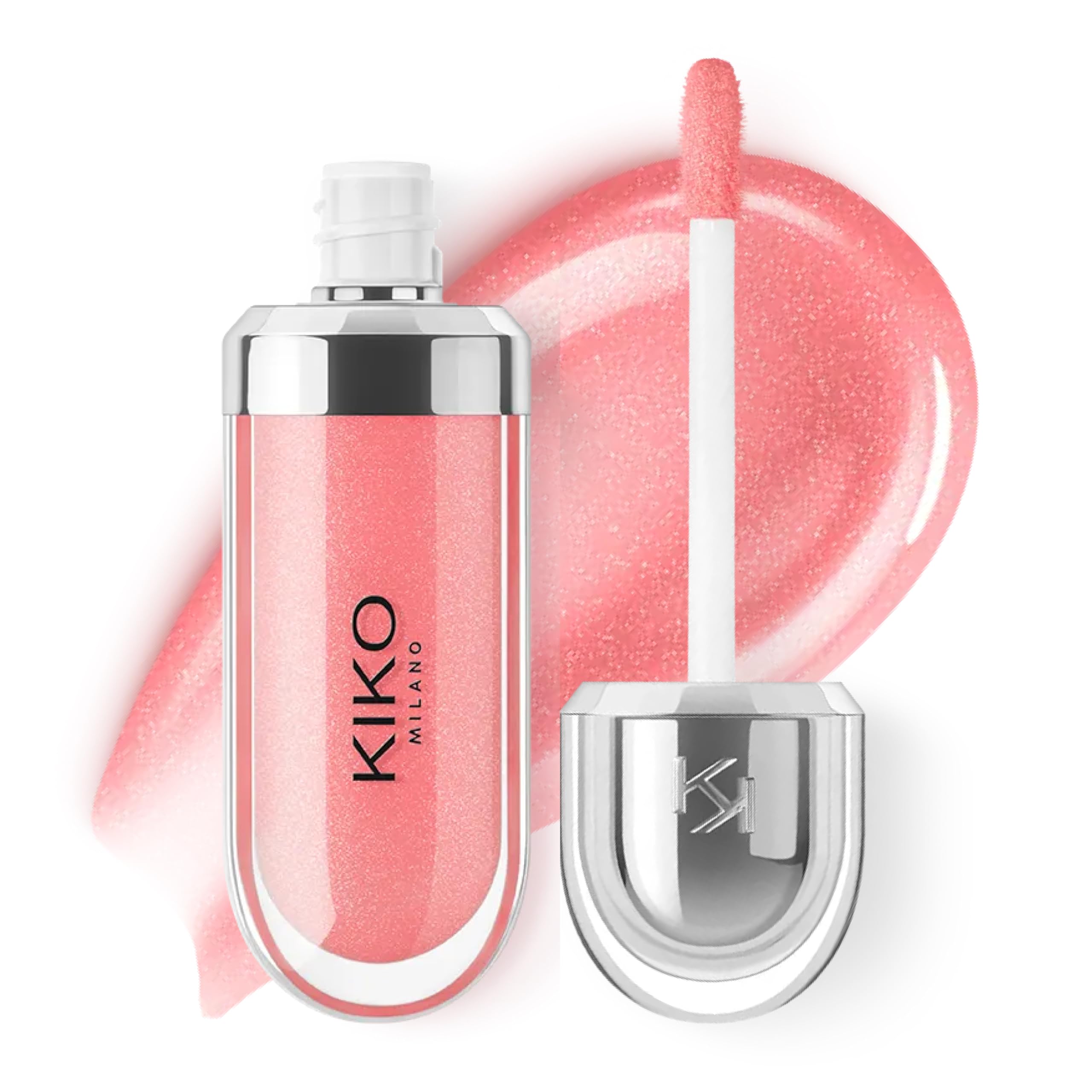 Photo 1 of KIKO Milano 3D Hydra Lip Gloss – High Shine, Hydrating, Plumping, Non-Sticky, Moisturizing Lip Makeup – 07 Pink Magnolia – 6.5ml