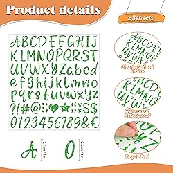 648 PCS Letter Stickers Glitter Alphabet Stickers