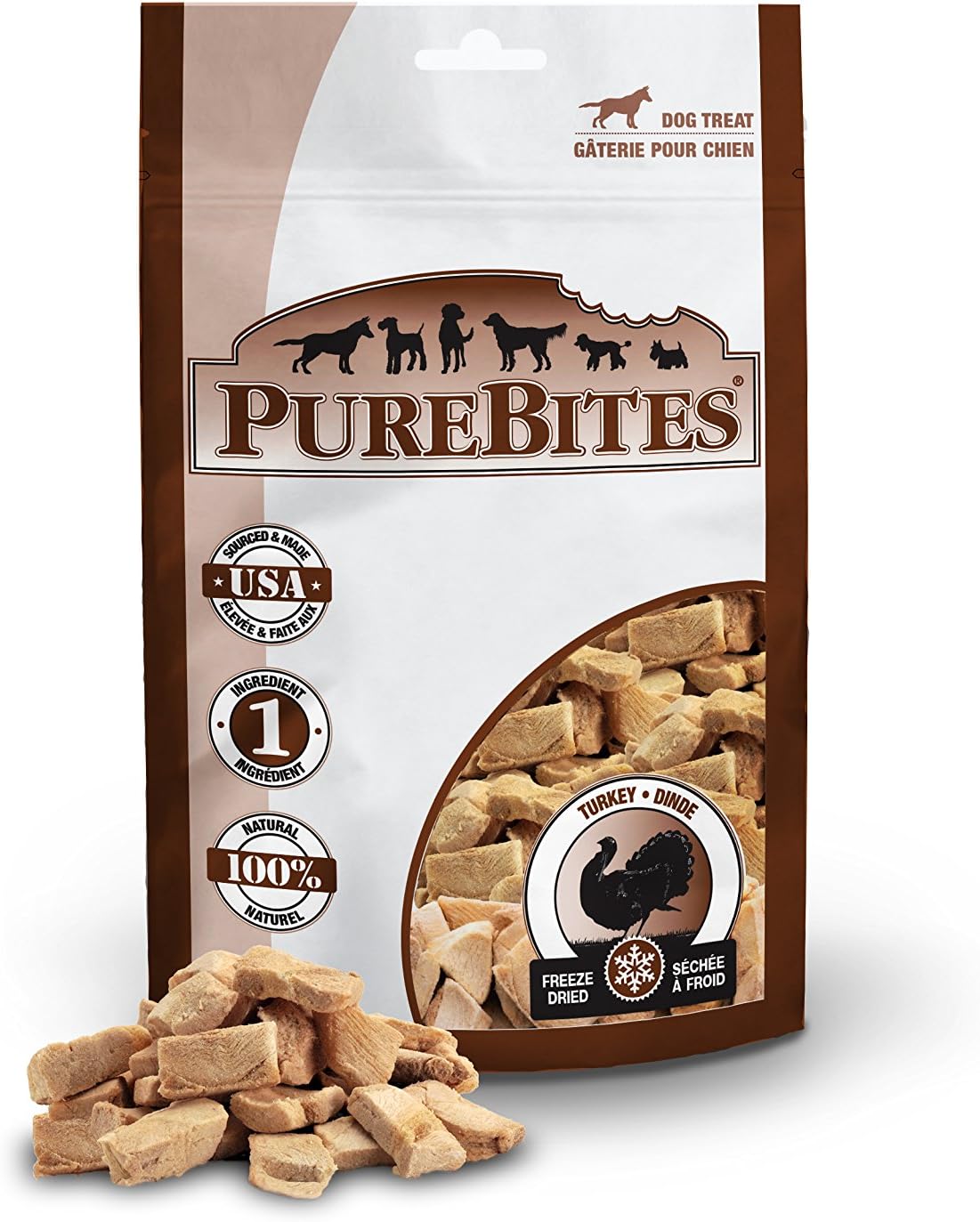 PureBites Freeze Dried Raw Dog Treats, Mid Size