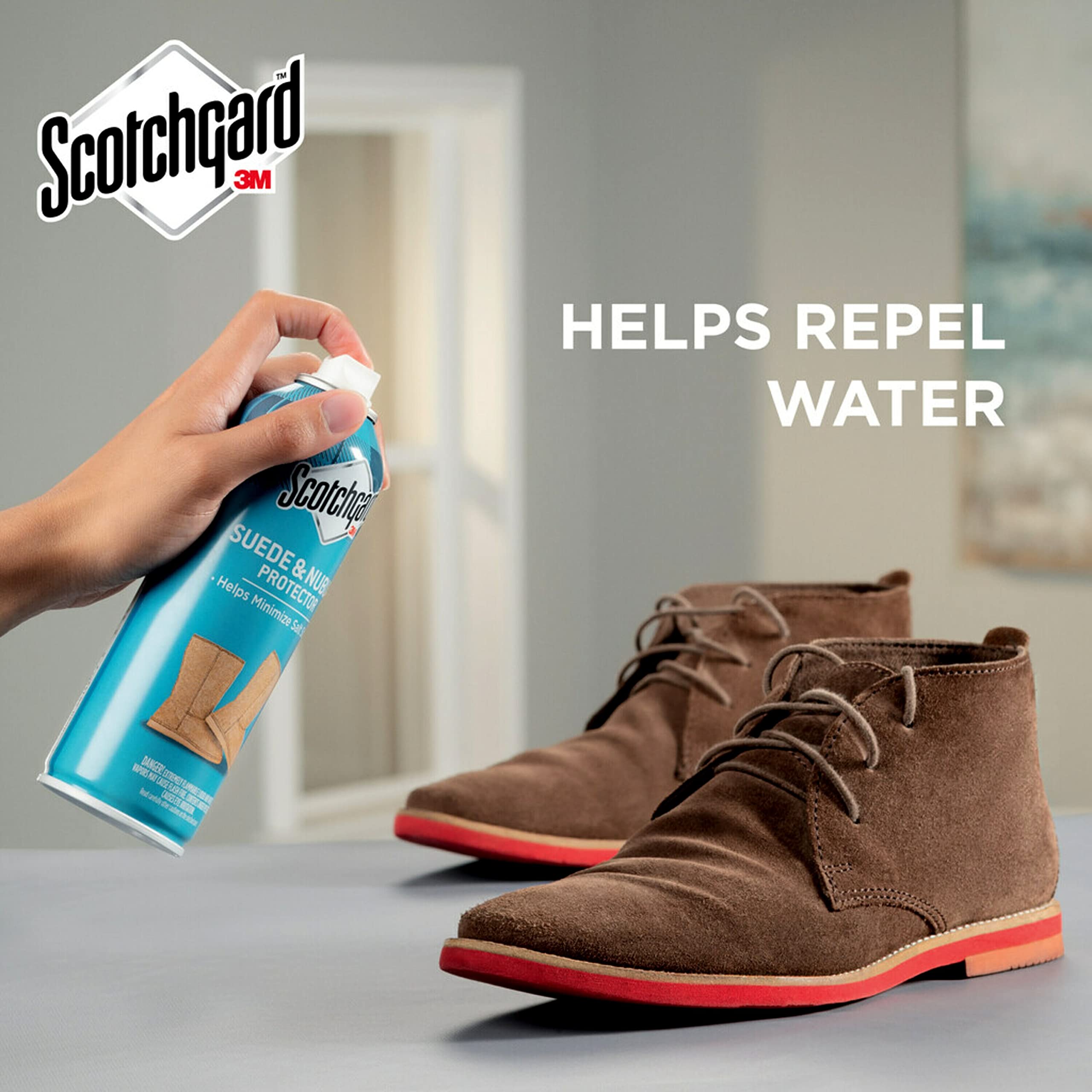 Scotchgard Nubuck & Suede Leather Protector Spray, Suede Spray for Footwear and Accessories