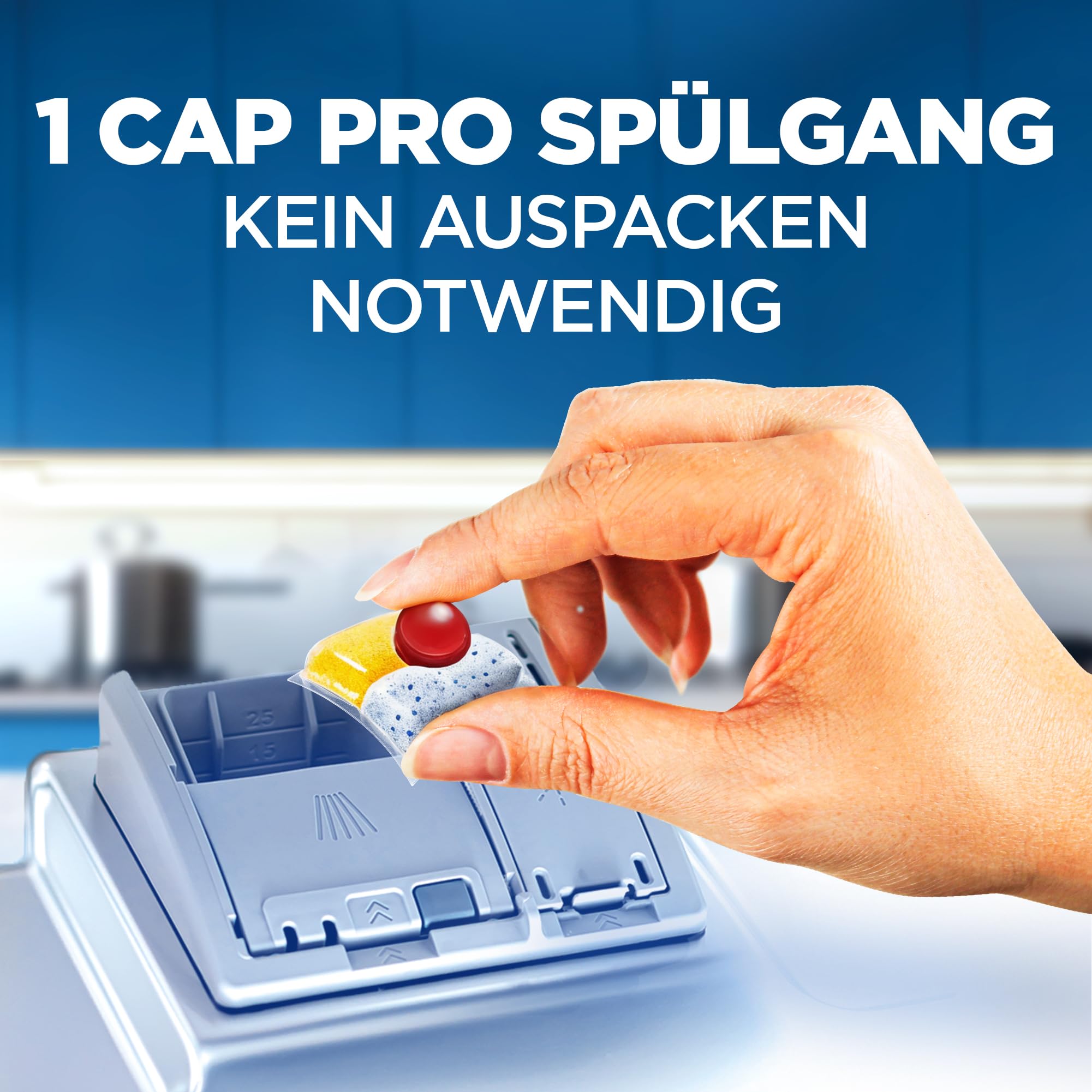 Finish Quantum Citrus Spülmaschinentabs - Geschirrspültabs für kraftvolle Reinigung, Fettlösekraft und Glanz - Sparpack mit 282 Tabs (3 x 94 Tabs) 7