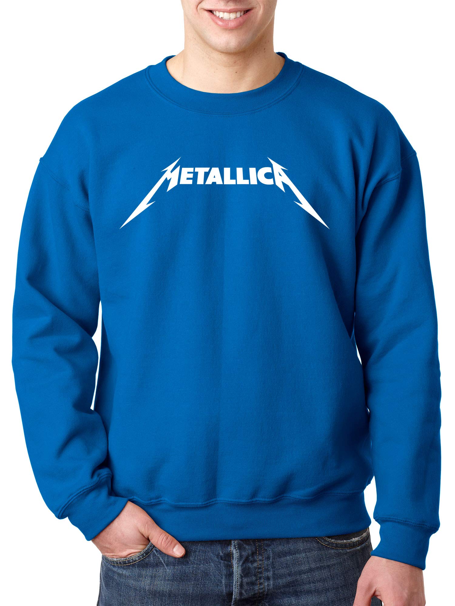 925 Crewneck Metallica Metal Rock Band Logo Unisex Pullover Zelite