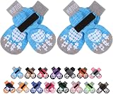 PUPTECK Anti-Slip Dog Socks 2 Pairs Paw Stop Licking Dark Blue XL