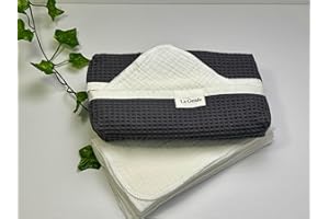 Zero Waste Handkerchiefs Eco Friendly Reusable | Grey | La Girafe Couture (Set of 12 Handkerchiefs + 1 Box)