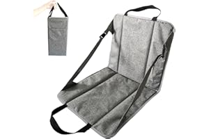 Pozico Portable Stadium Seat Cushion for Bleachers, Folding Lightweight Seat with Backrest for Outdoor Sports and Outdoor Concerts