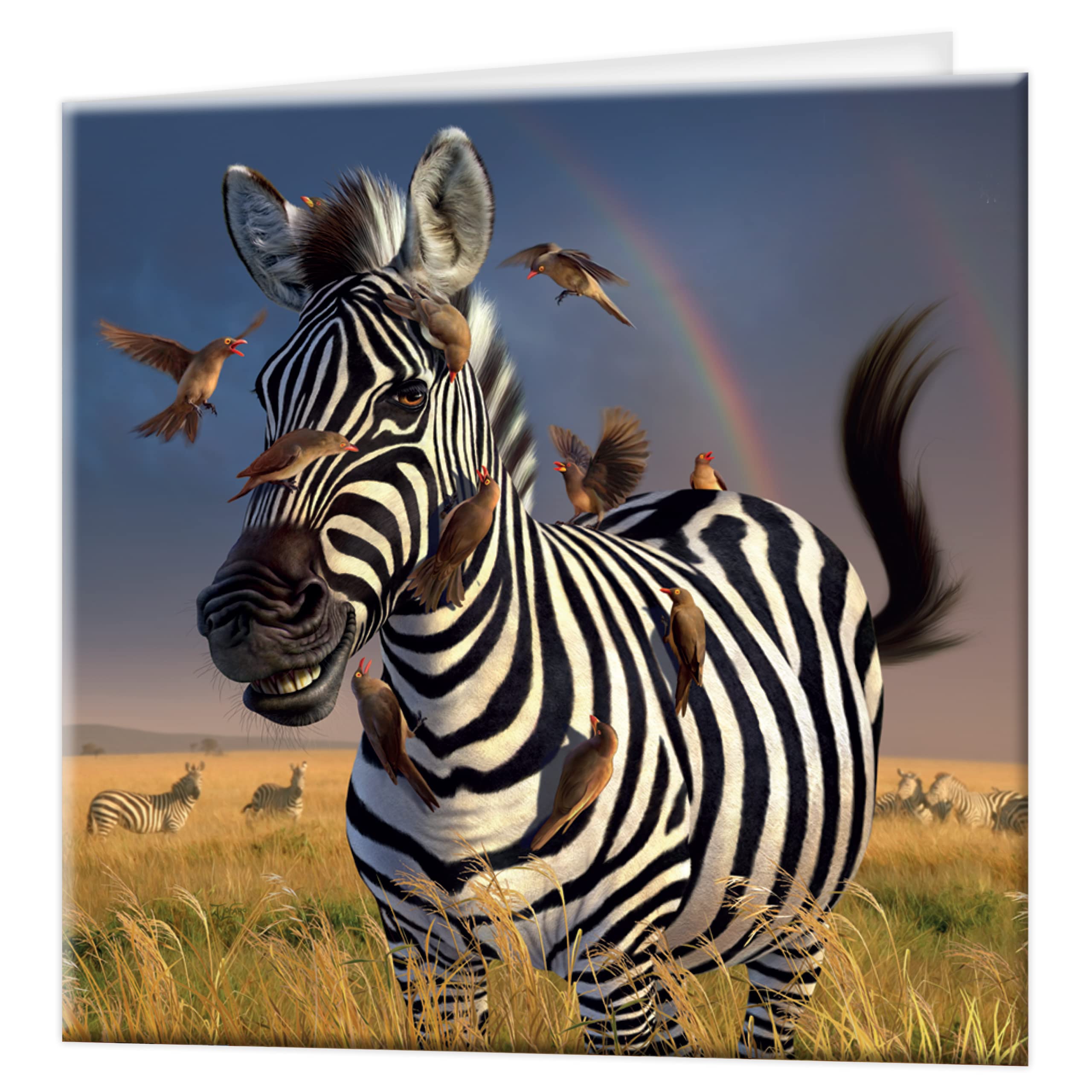 3D LiveLife Greeting Card - Jailbird from Deluxebase. Blank Card with Lenticular 3D Image and Envelope. Unique Notecard for All Occasions and Premium Stationery Sets.