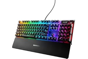 SteelSeries Apex Pro Mechanical Gaming Keyboard – Adjustable Actuation Switches – World’s Fastest Mechanical Keyboard – OLED 