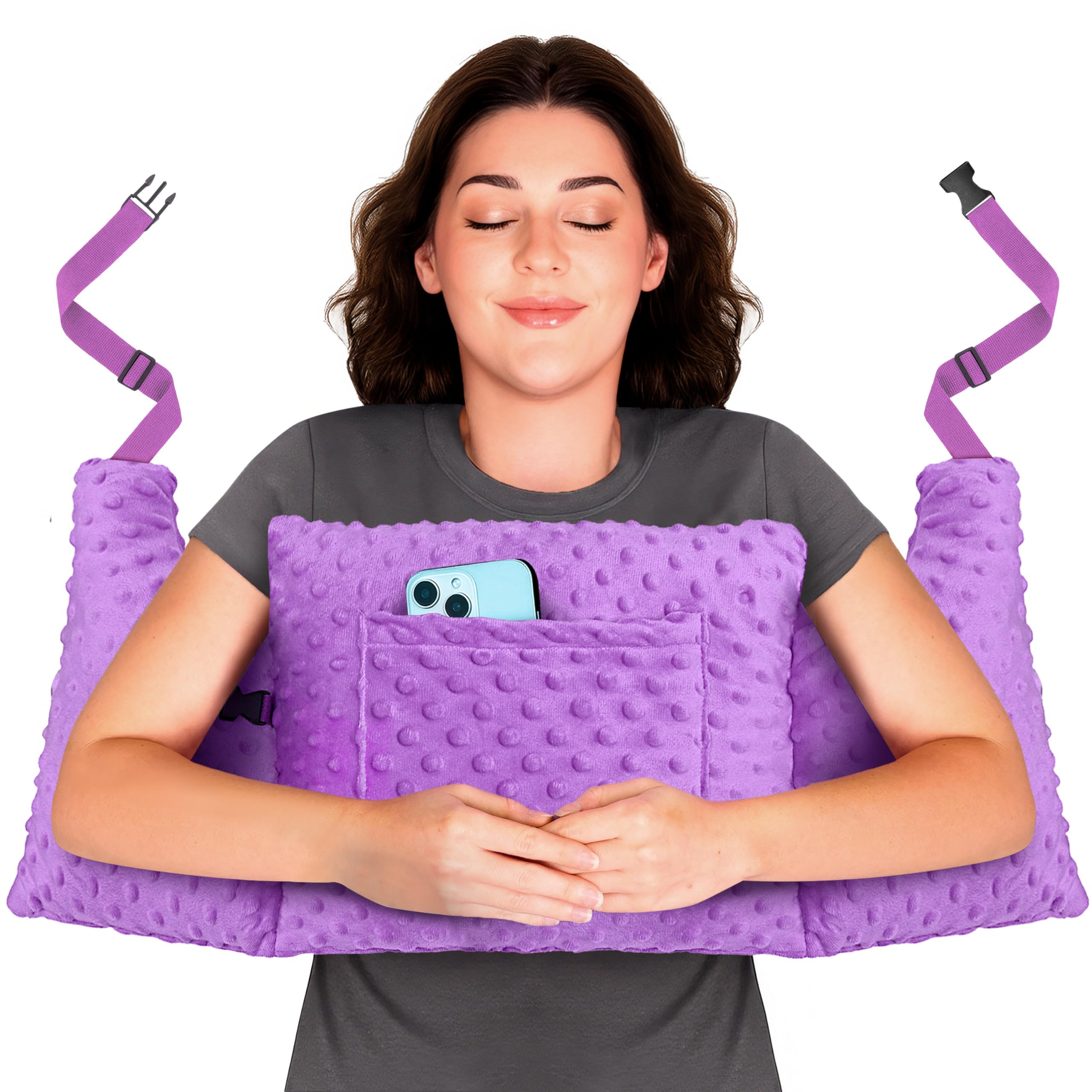 Zomaple Post Mastectomy Pillow, Lavender – Gentle Chest Protection for Sleep & Car Rides – Reduces Underarm Pressure, Cushions Everyday Bumps & Helps You Relax – Pillow for Mastectomy Recovery Support