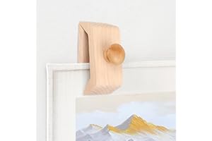 FOTRIC 4pcs Strong Grip Tapestry Hanging, Wooden Quilt Rack Clips, Compatible with Rug/Blanket/Carpet, Easy to Install Clips for Wall for Display