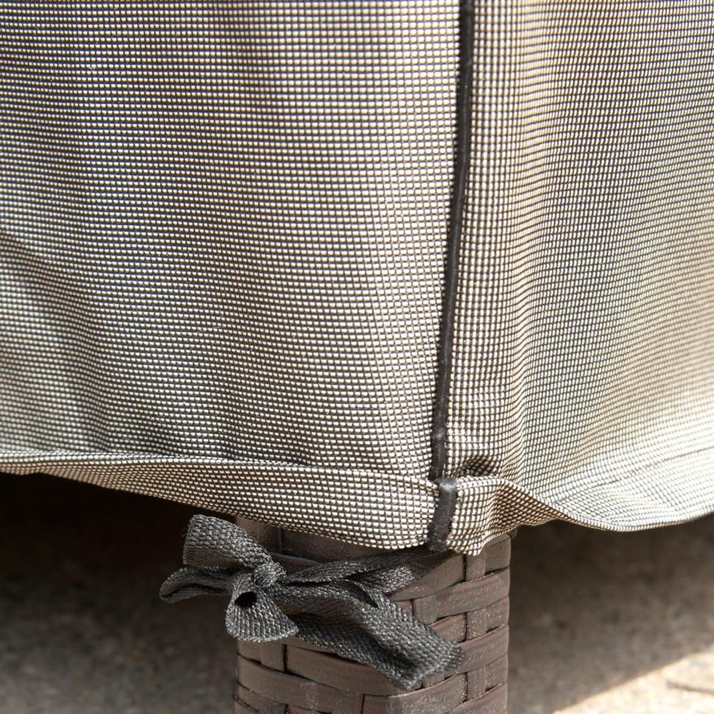 Budge P3A02PM1 English Garden Patio Sofa Cover Heavy Duty and Waterproof, Extra Extra Large, Two-Tone Tan : Garden & Outdoor