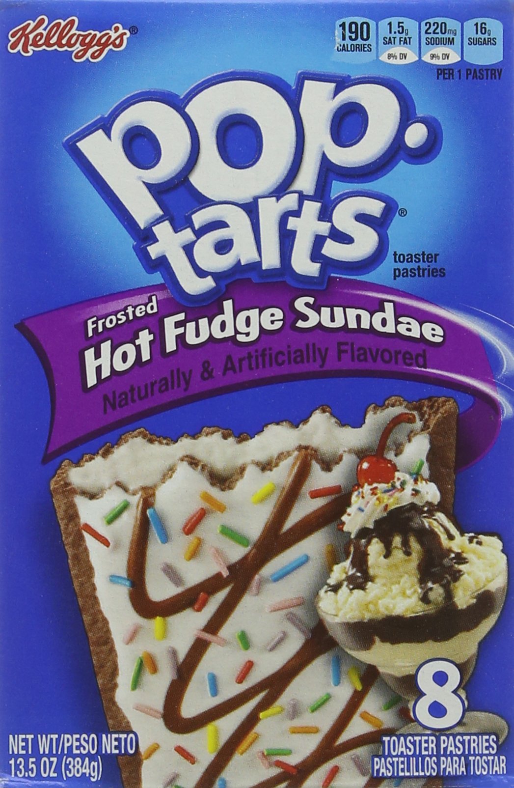 Kelloggs Pop Tarts Hot Fudge Sundae 384 g (Pack of 6)