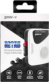 Groov-e Portable Cassette Player Recorder AM FM Radio Speaker Mic 3.5mm Jack view 7