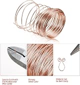 SKYPRO 99.5% Pure Copper Wire 15 Gauge Round Bare Jewelry Beading 16.4 Ft view 7