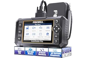 FOXWELL Car Scanner NT624 Elite All System OBD2 Scanner Diagnostic Tool 8 Reset Code Reader ABS/SAS/TPS/Oil/EPB/BRT Scanner for Car Lifetime Update Car Diagnostic Scanner with Battery Test
