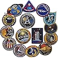 Apollo Mission Patch Set Apollo1,7,8,9,10,11,12,13,14,15,16,17, Space Embroidered Patches,60th Anniversary Logo, DIY Embroidered Patch Costume Applique Badge Set