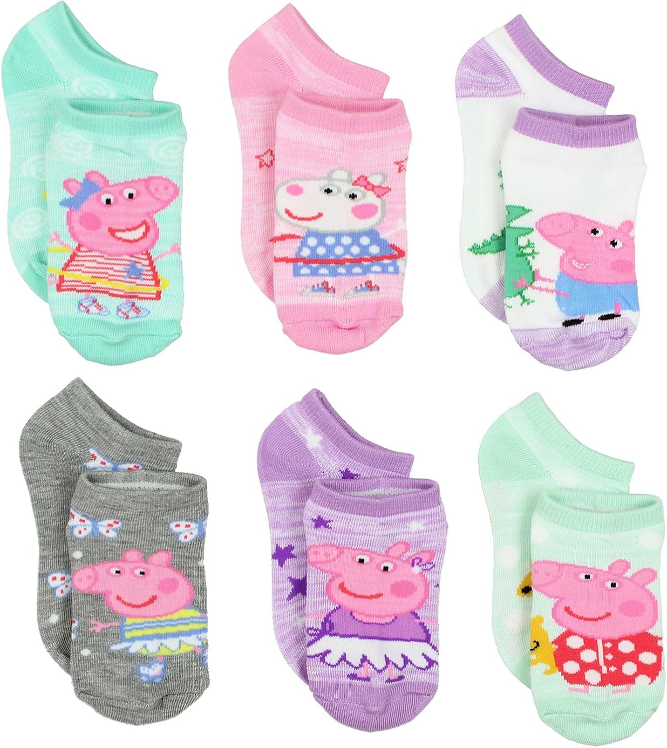 Peppa Pig Girls Toddler Multi Pack Socks Set Clothing