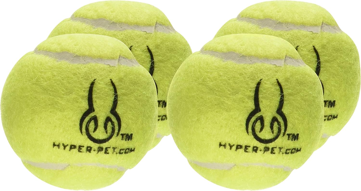 Pet Supplies : Pet Toy Balls : Hyper Pet Mini Tennis Balls for Dogs, Pet Safe Dog Toys for Exercise & Training, Pack of 4, Green : 